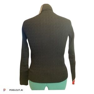 NEW WITH TAGS, M patterned black sweater